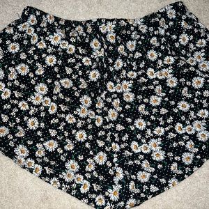 Floral summer shorts.